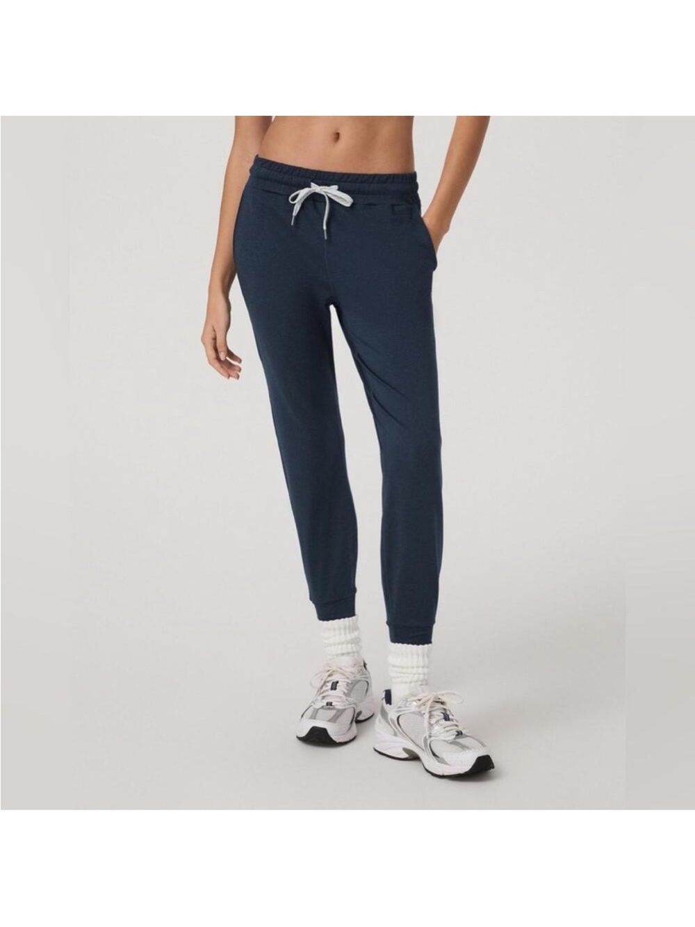 New Vuori Performance Jogger Casual Heather Navy Blue Athleisure Regular M